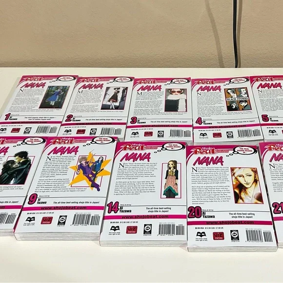 NANA Manga Volumes Lot of (10 TOTAL) 1-5, 7, 9, 14, 20-21 - Picture 2 of 4